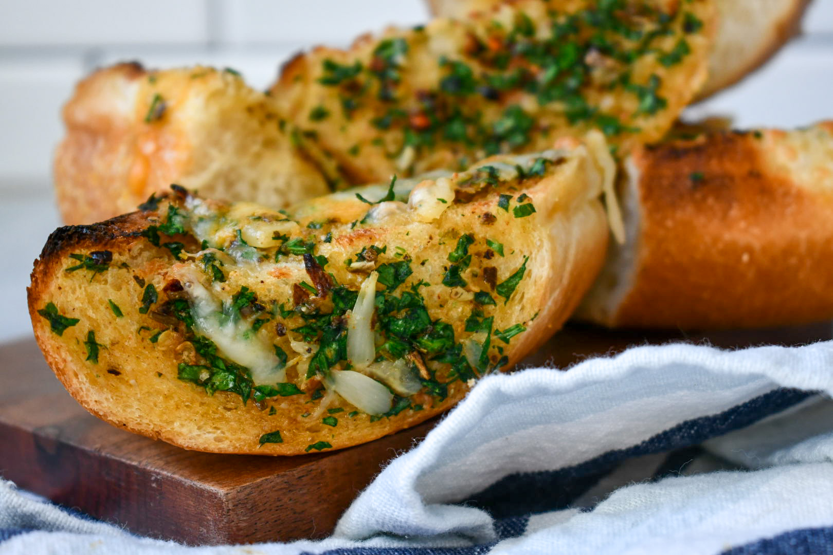 Roasted Hatch Chili Garlic Bread The Table Of Spice