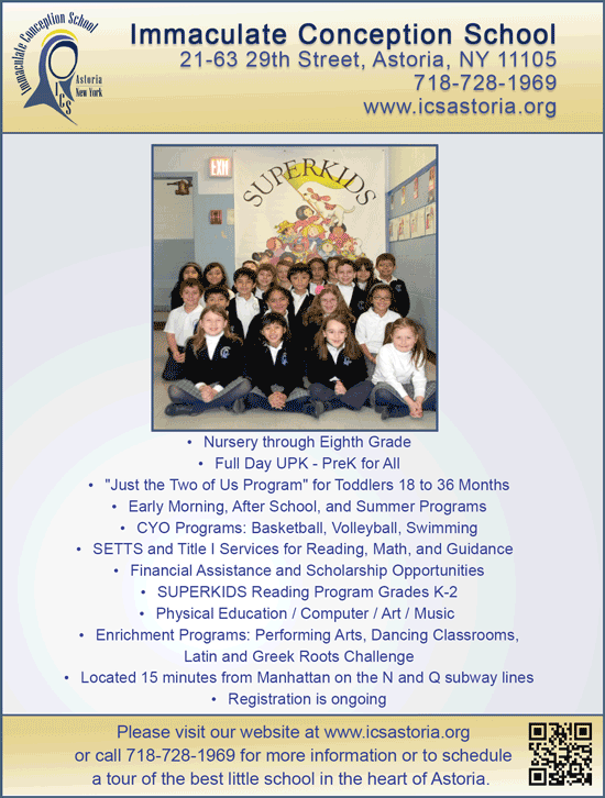 Immaculate Conception School, Astoria The Tablet