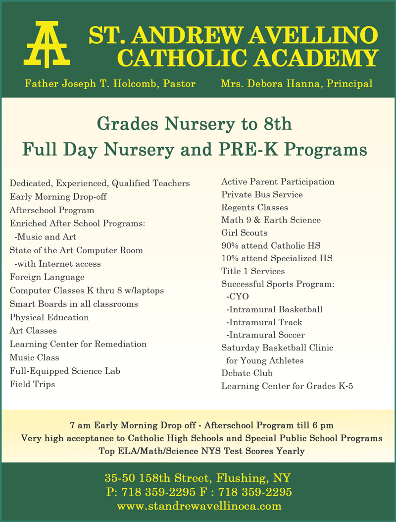 St. Andrew Avellino Catholic Academy The Tablet