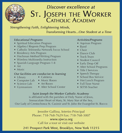 St. Joseph the Worker Catholic Academy The Tablet