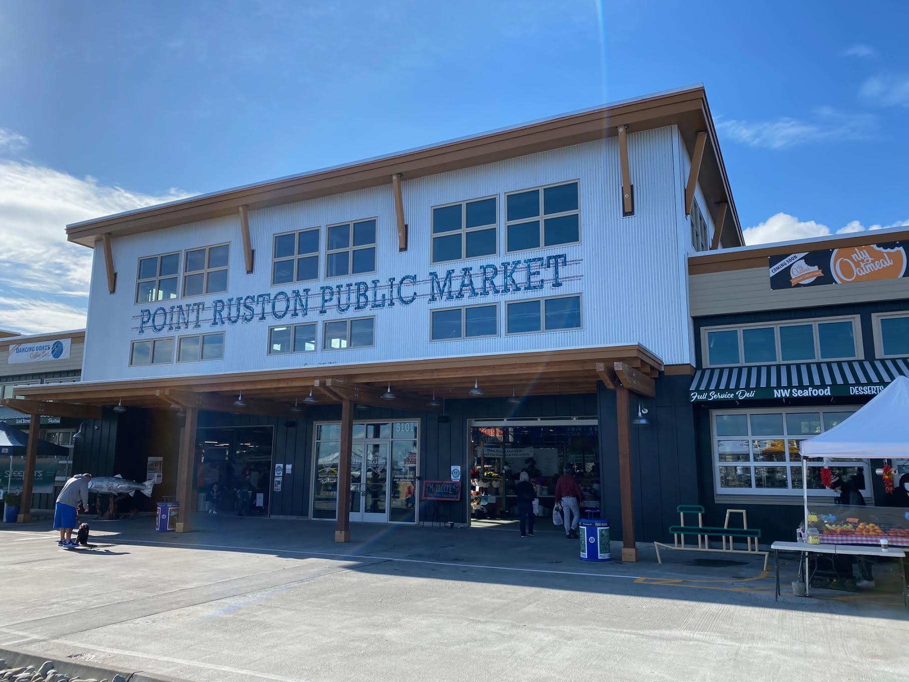 Coffee, food and goods at the Point Ruston Public Market The