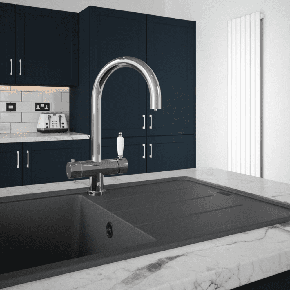 Shaker Twist 4 in 1 Instant Hot Tap in Chrome The Tap Factory