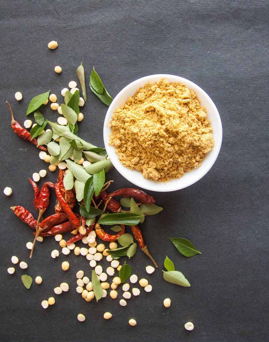 Gun Powder Chutney Recipe How to make Milaga Podi The Tastes Of India