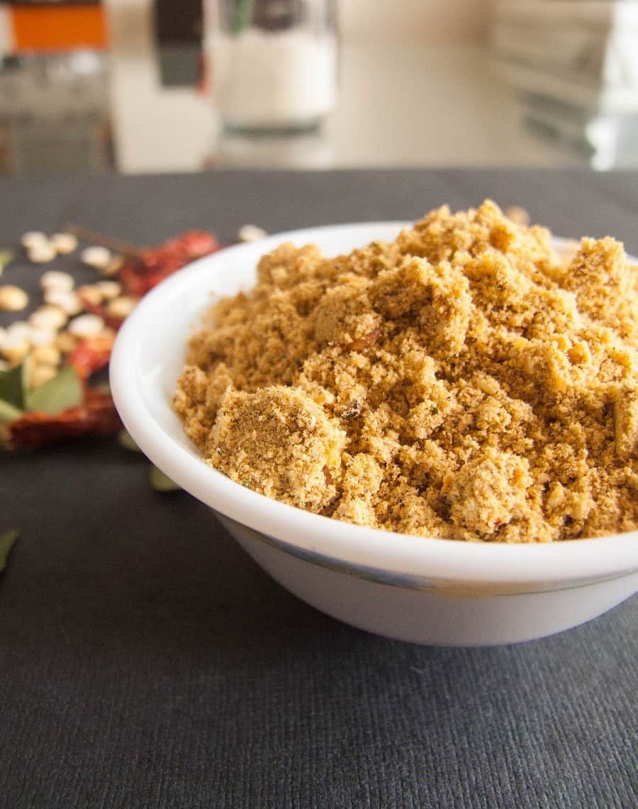 Gun powder Chutney Recipe Easy 5 Minute Milaga Podi