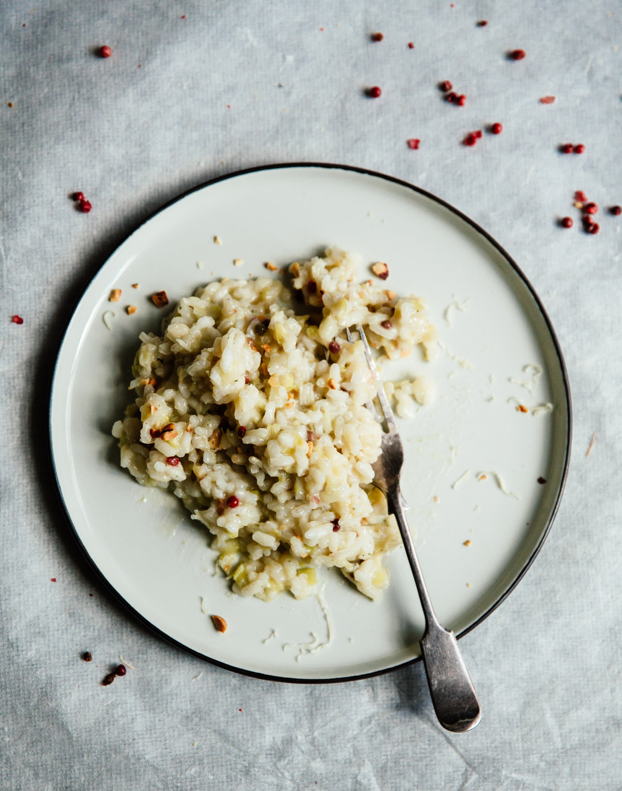 Leek & pink peppercorn risotto the tasty other