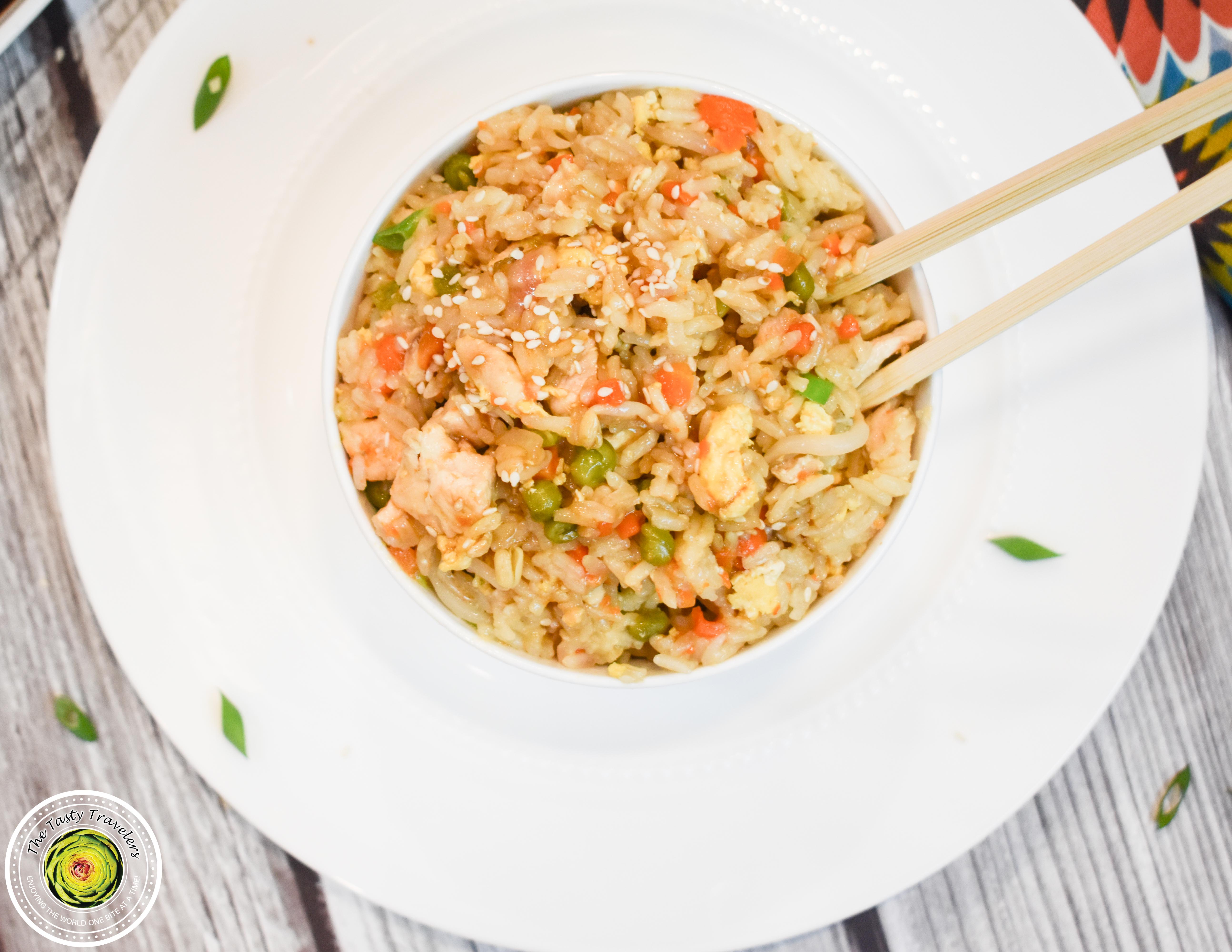 Ninja Foodi Chicken Fried Rice The Tasty Travelers