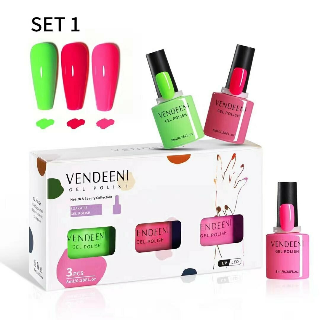 Professional UVLED Nail Polish 3pcs 7.5ml Gel Polish Set 1 The Tati Store