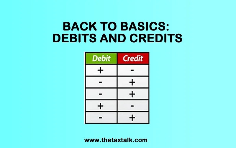 BACK TO BASICS DEBITS AND CREDITS