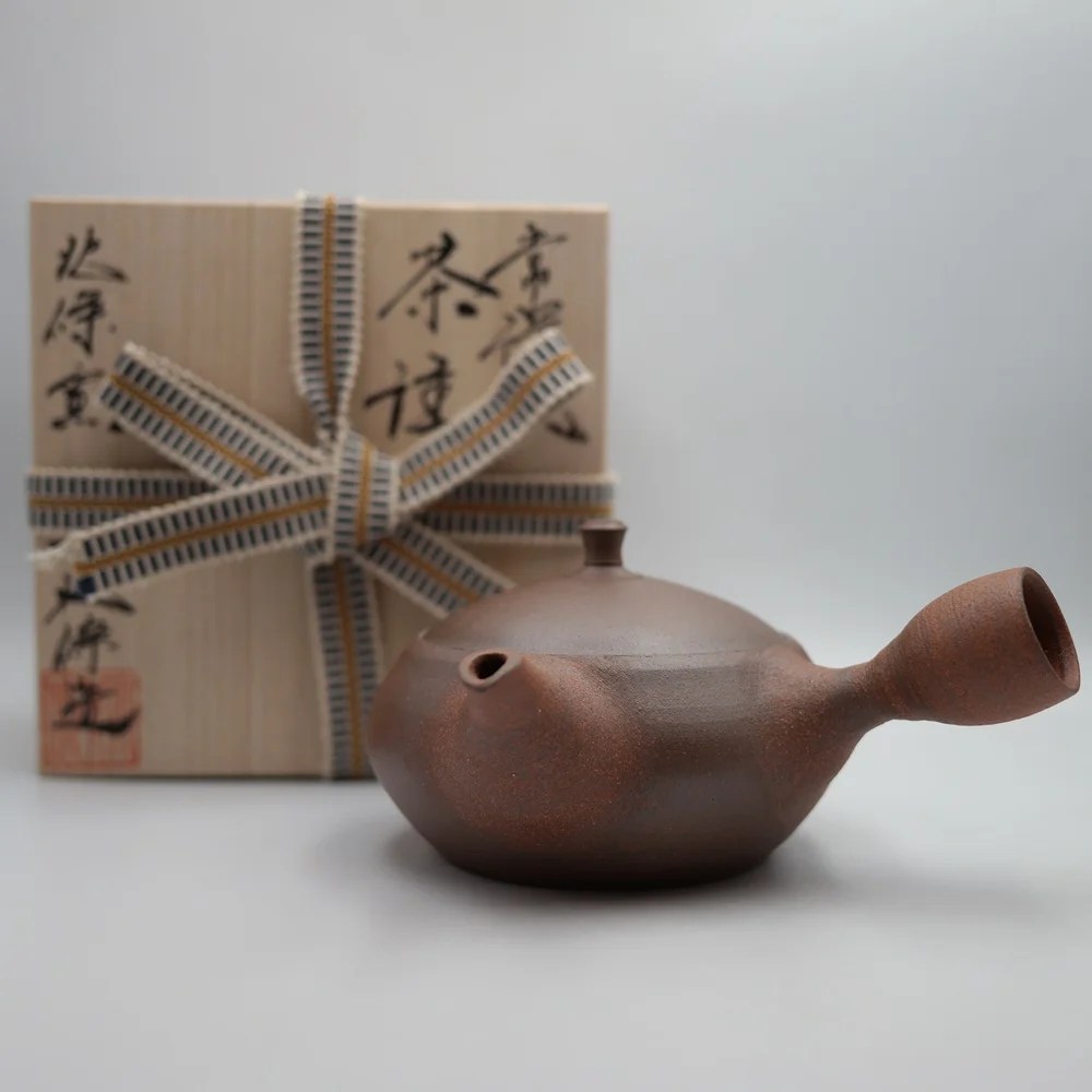 Kohokujo Red Clay Flat Kyusu Teapot A 120 ml TheTea World of