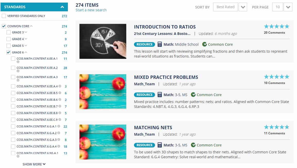 Sixth Grade Common Core Math and ELA Lessons - The Teachers' Cafe