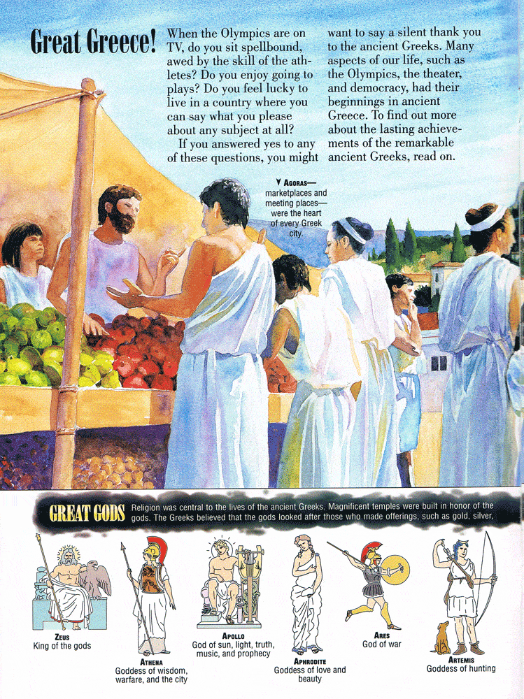Ancient Greece Online Magazine and Teacher's Guide The Teachers' Cafe