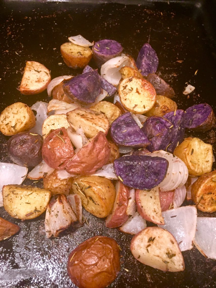 Roasted Rainbow Potatoes with Rosemary & Thyme The Teacher's Table