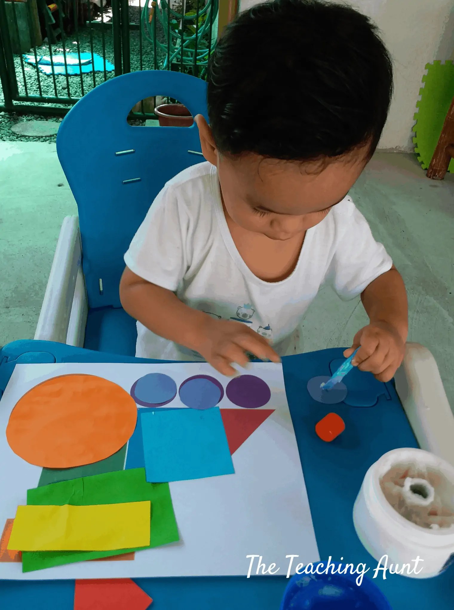 Train Shapes Pasting Art and Craft for Toddlers The Teaching Aunt
