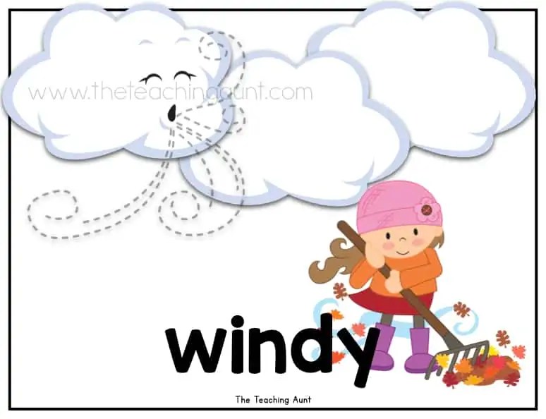 Weather Flashcards Free Printable The Teaching Aunt