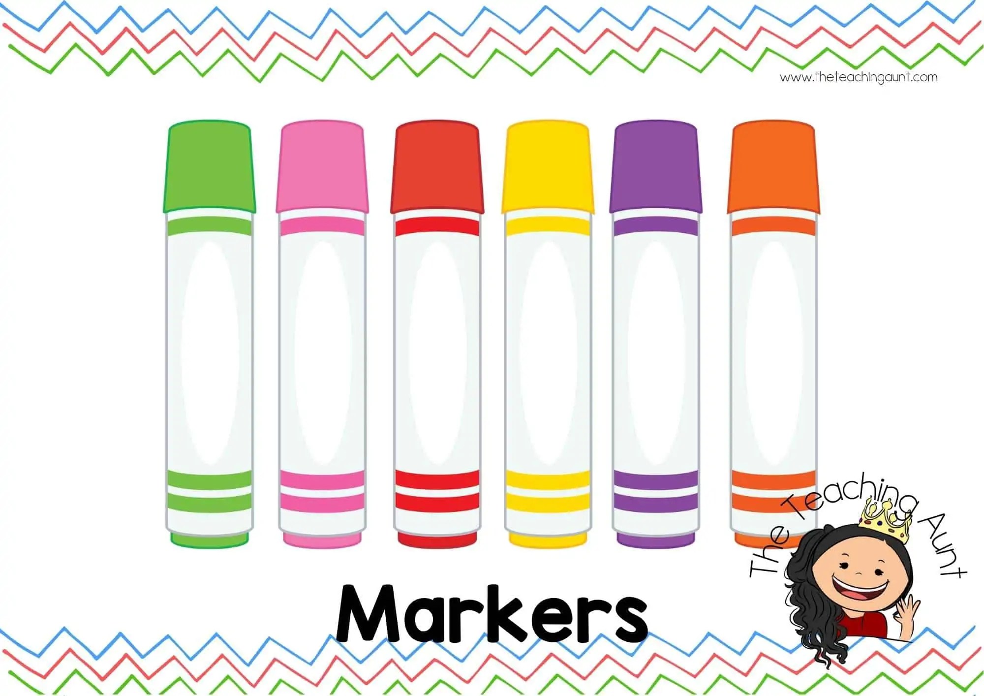 Free Classroom Supply Labels for Preschool The Teaching Aunt