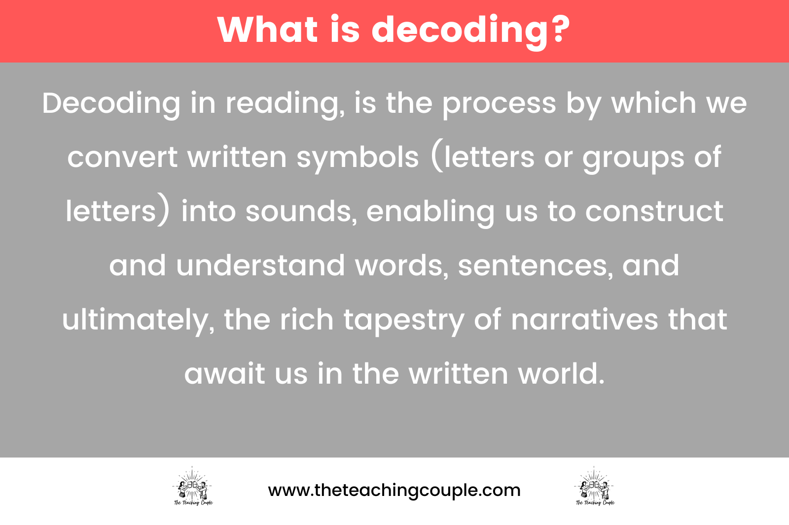 What Is Decoding in Reading? - The Teaching Couple