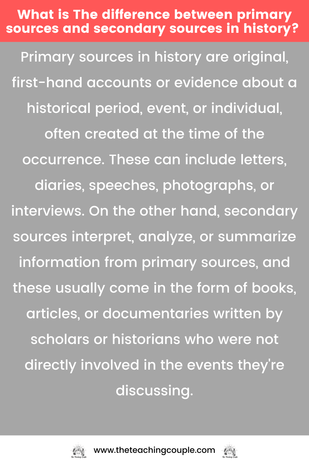 Using Primary Sources To Teach History The Teaching Couple