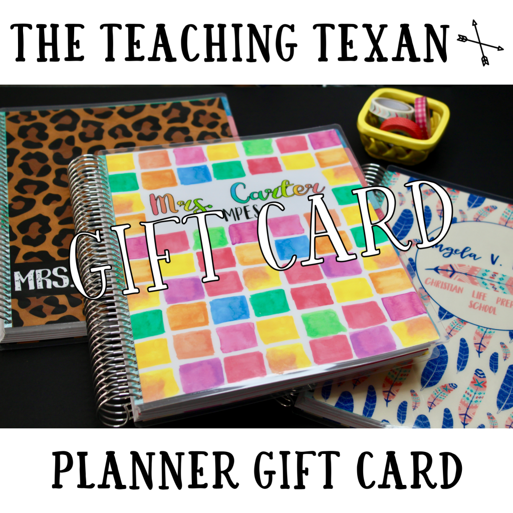 The Teaching Texan Planner Gift Card 50