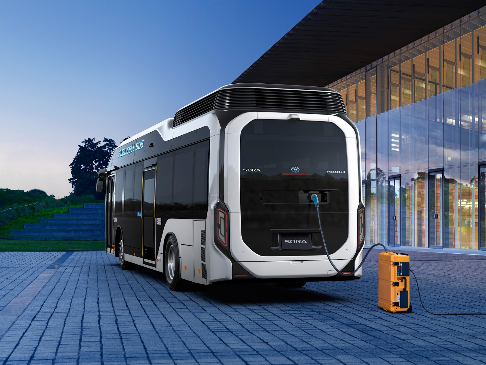 Toyota is supplying its Fuel Cell tech to bus manufacturer CaetanoBus
