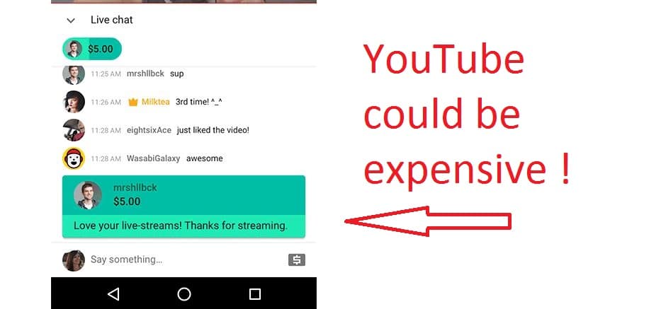 How to superchat on youtube