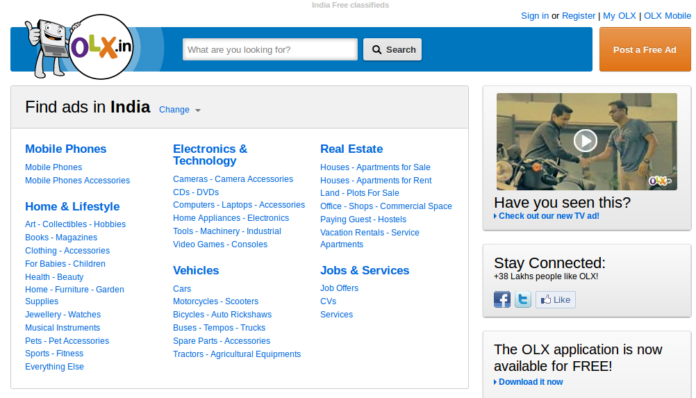 OLX Claims to have Crossed 500 Million Page Views