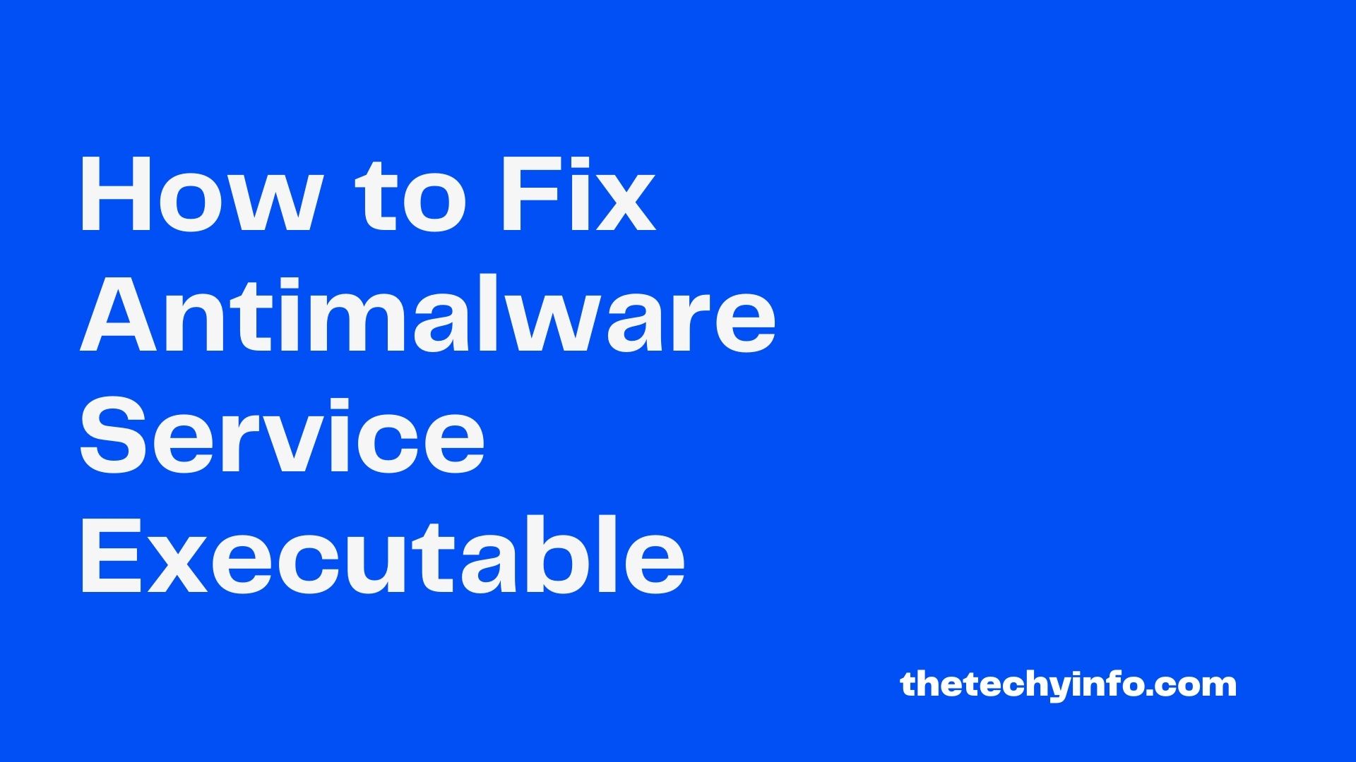 Antimalware Service Executable High Memory Reddit