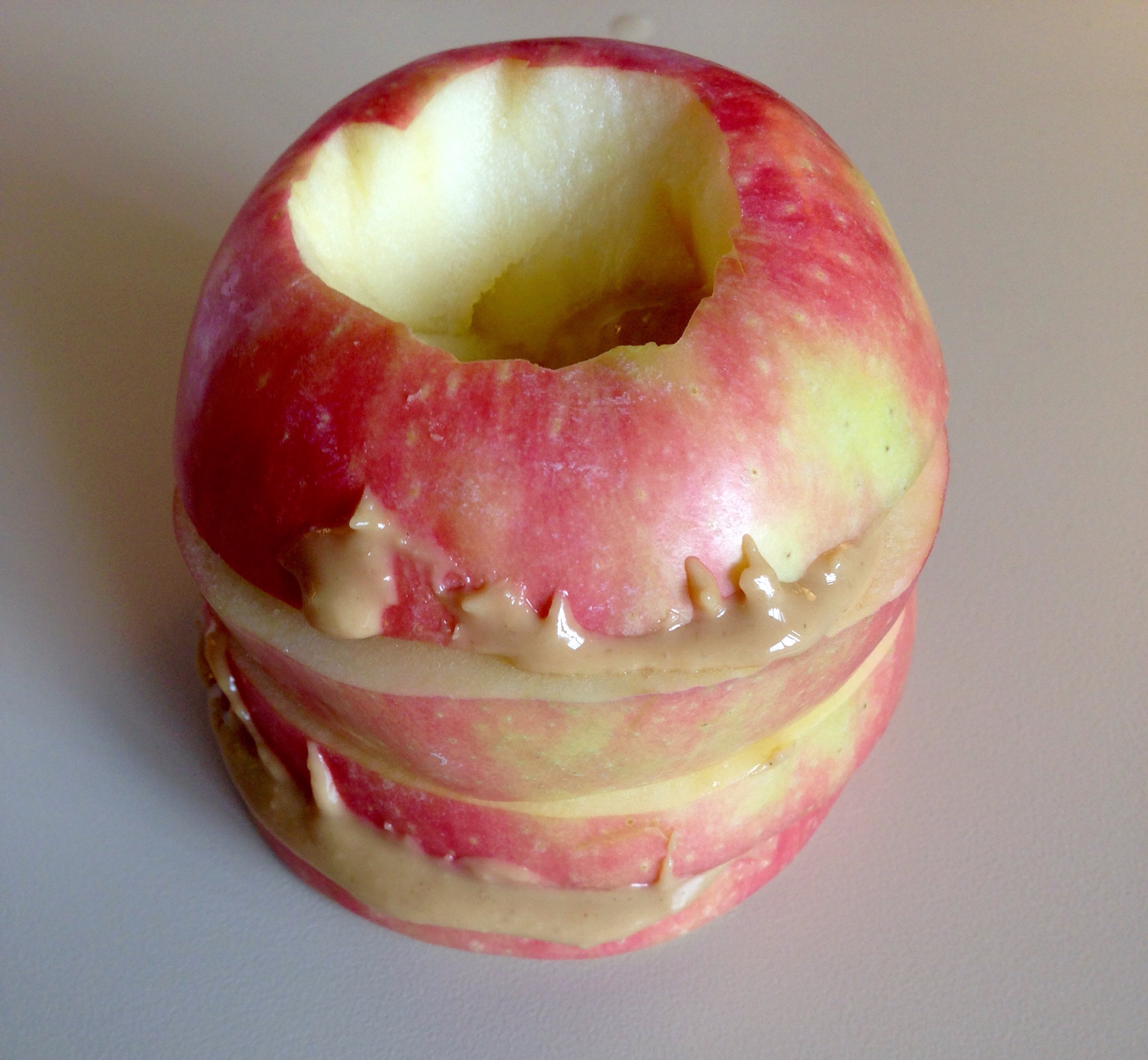 Easy Snack 1 Apples and Peanut Butter Sandwich The Teensy Kitchen