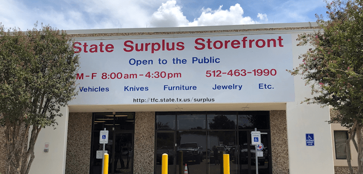 The Texas Bucket List – State Surplus Property Storefront in Austin