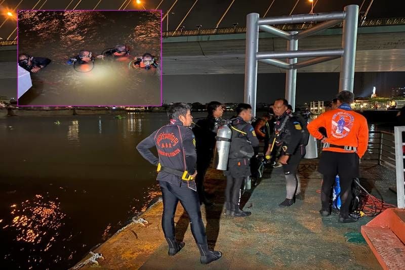 Dive team searches for couple’s bodies in Bangkok’s Chao Phraya river