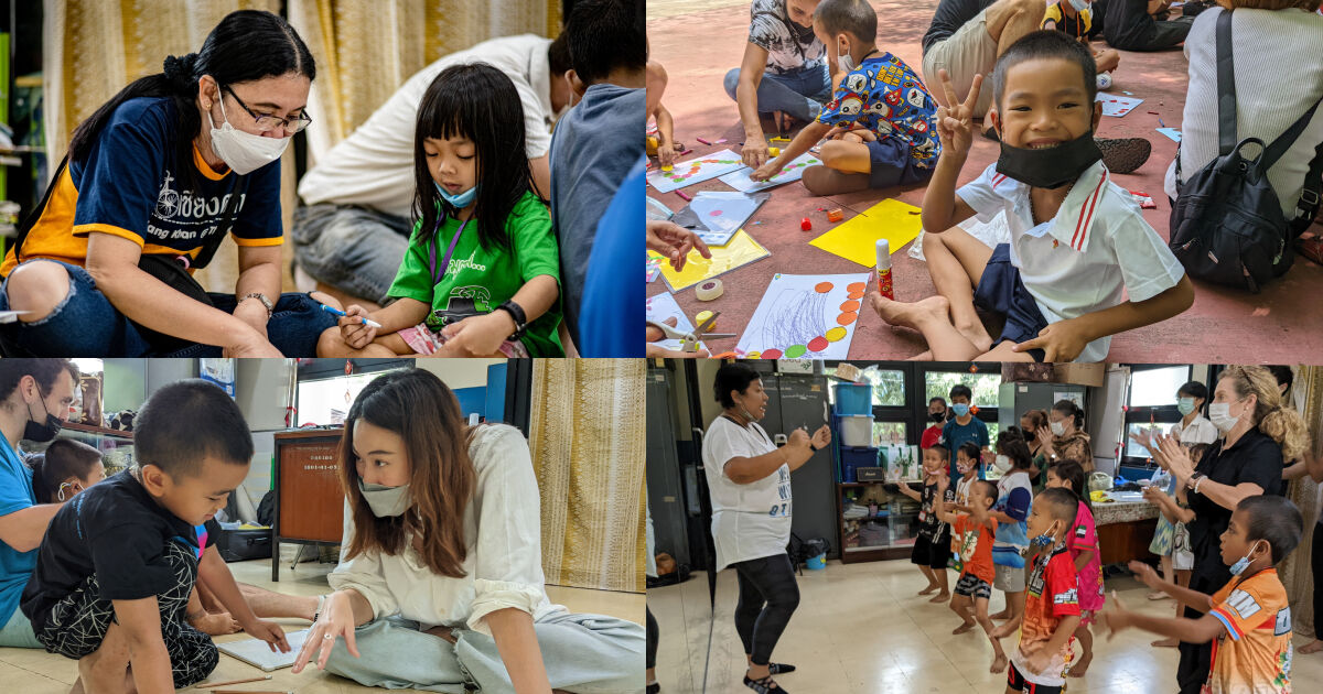 Volunteer teaching English to underprivileged children in Bangkok Thaiger
