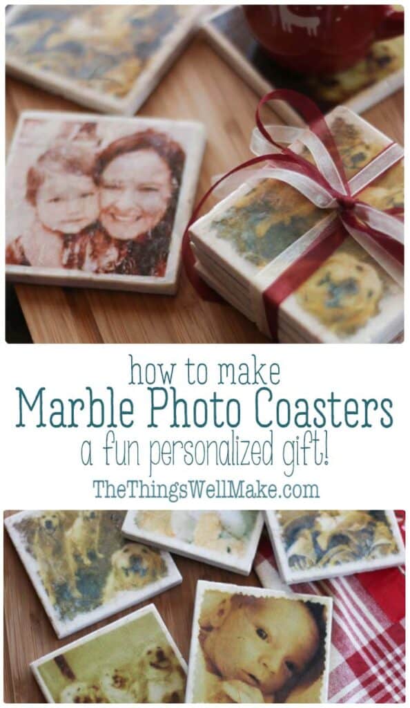 DIY Marble Photo Coasters Oh, The Things We'll Make!