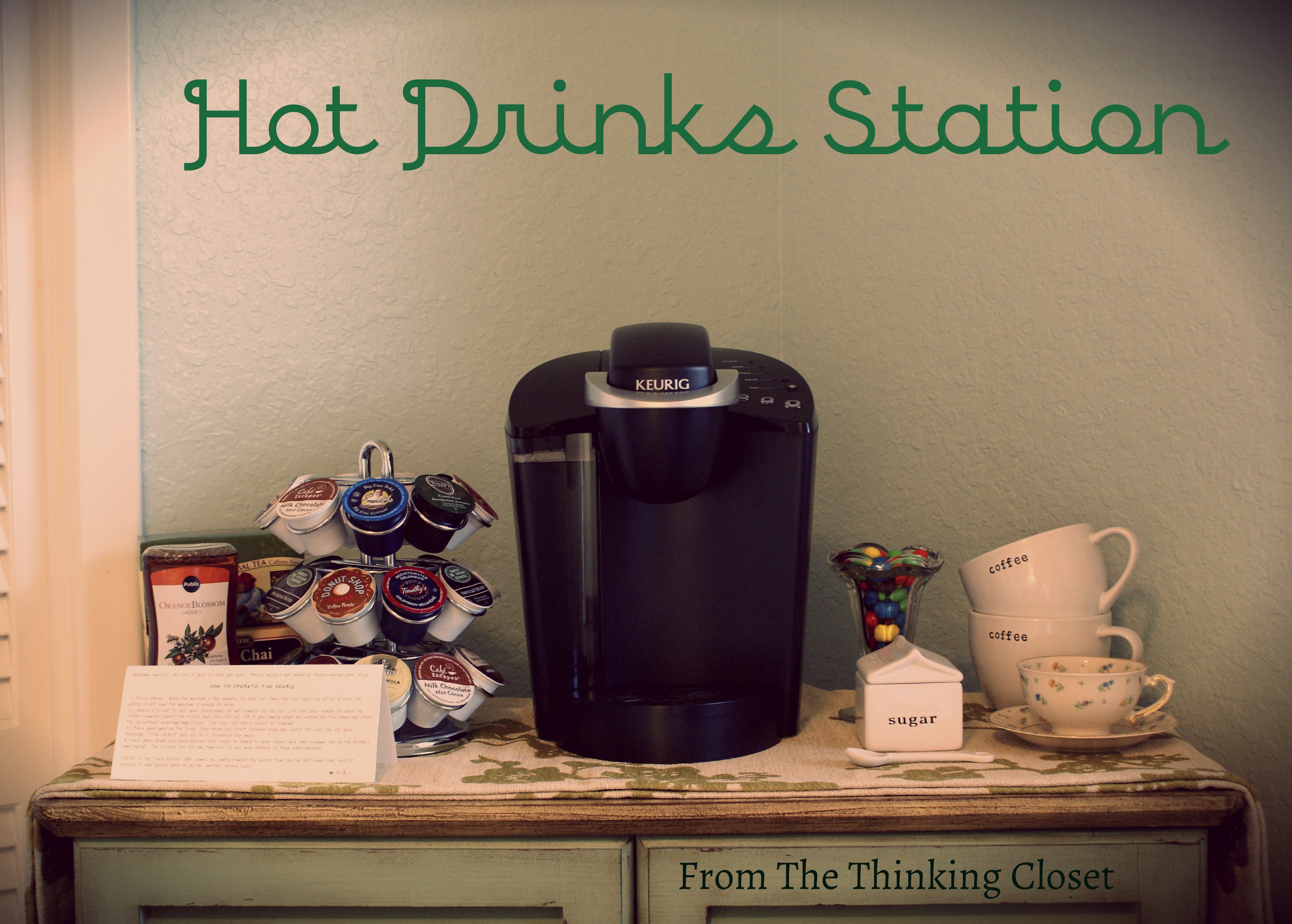 Hot Drinks Station Making Guests Feel at Home the thinking closet