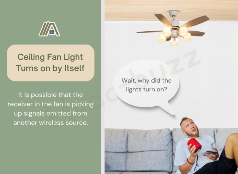 Ceiling Fan Light Turns on by Itself Here's How to Fix It! The Tibble