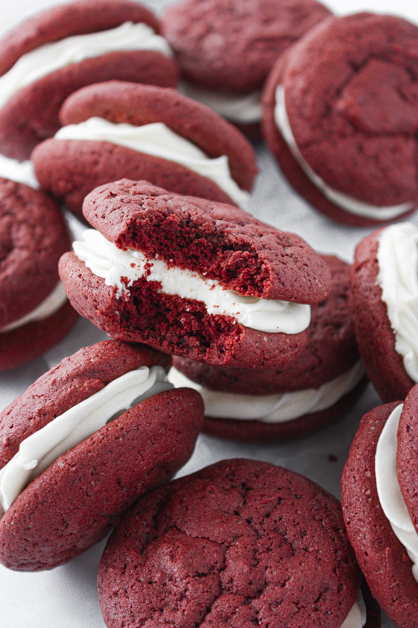 Red Velvet Whoopie Pies (GlutenFree) The Tickled Tastebud