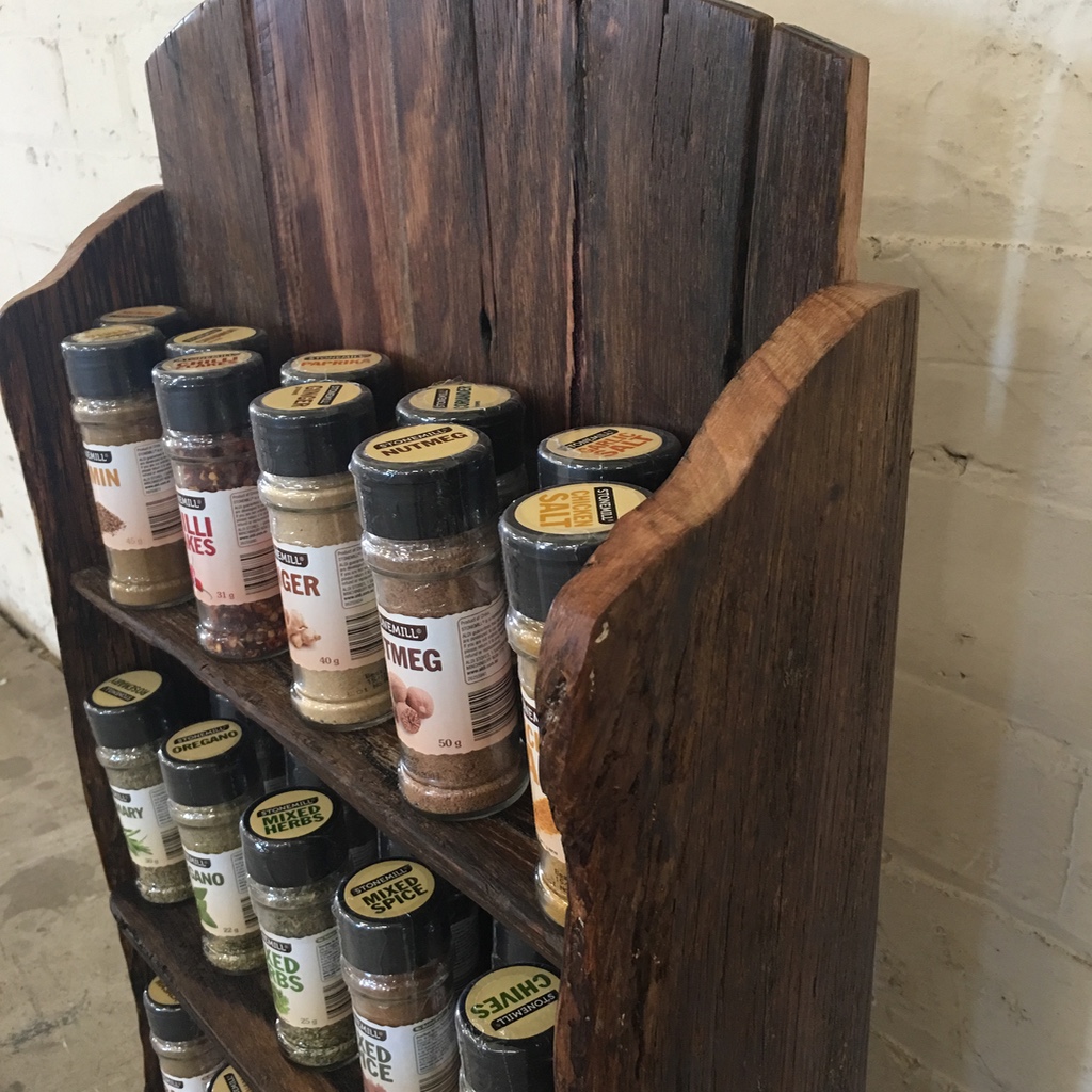 Rustic Spice Rack The Timber Shack