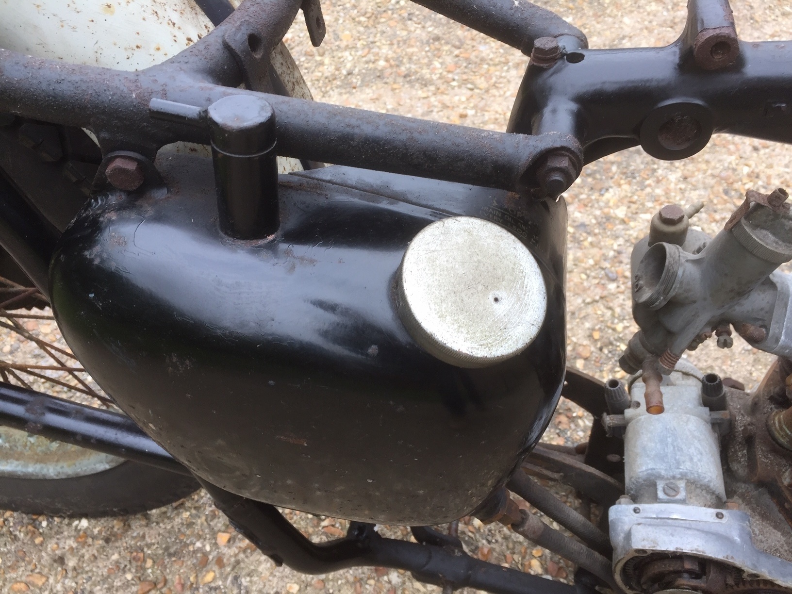 1955 Pre Unit Swing arm Triumph frame, and parts The Timing Chest