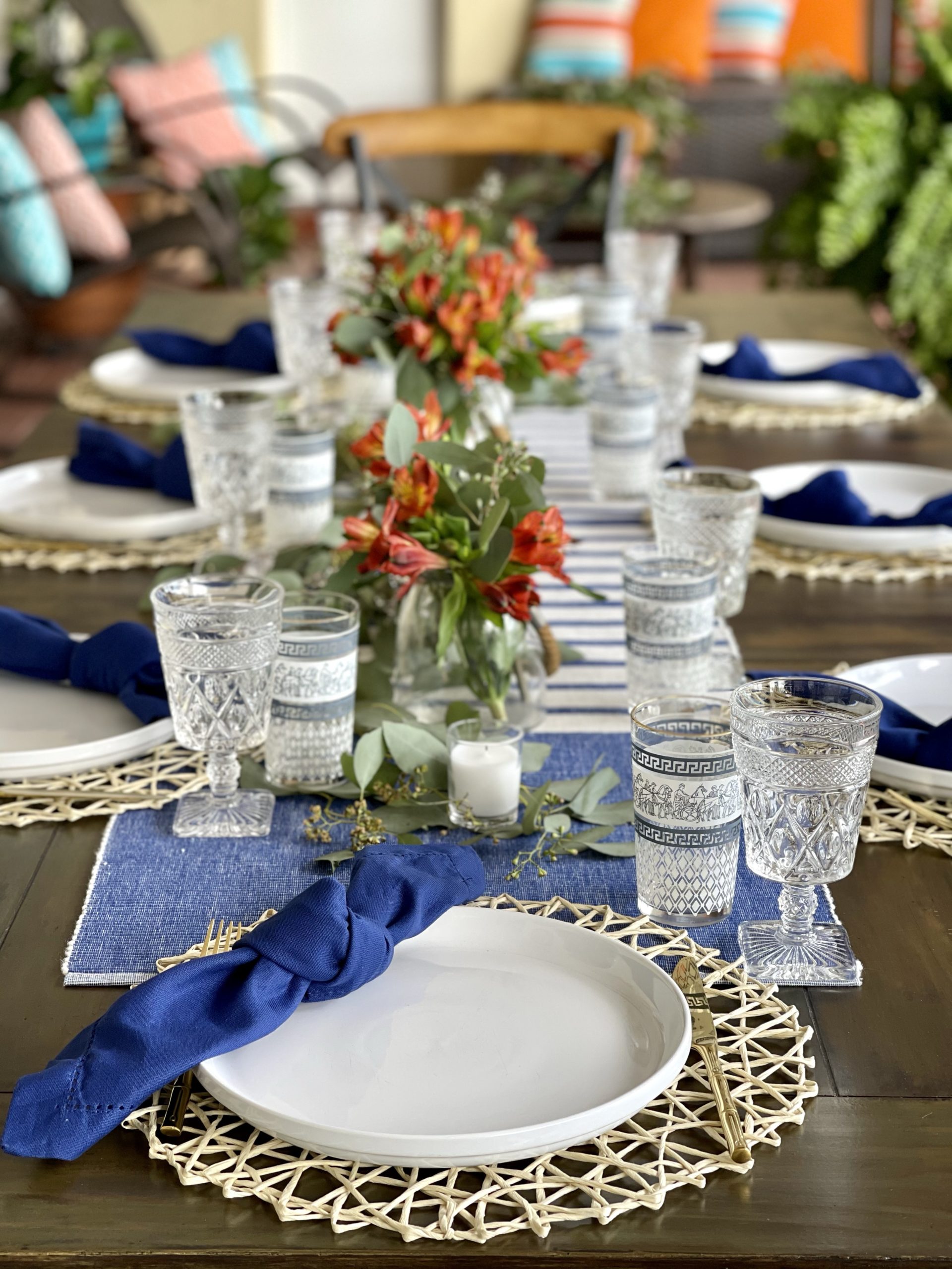 Greek Inspired Tablescape The Tiny Fairy