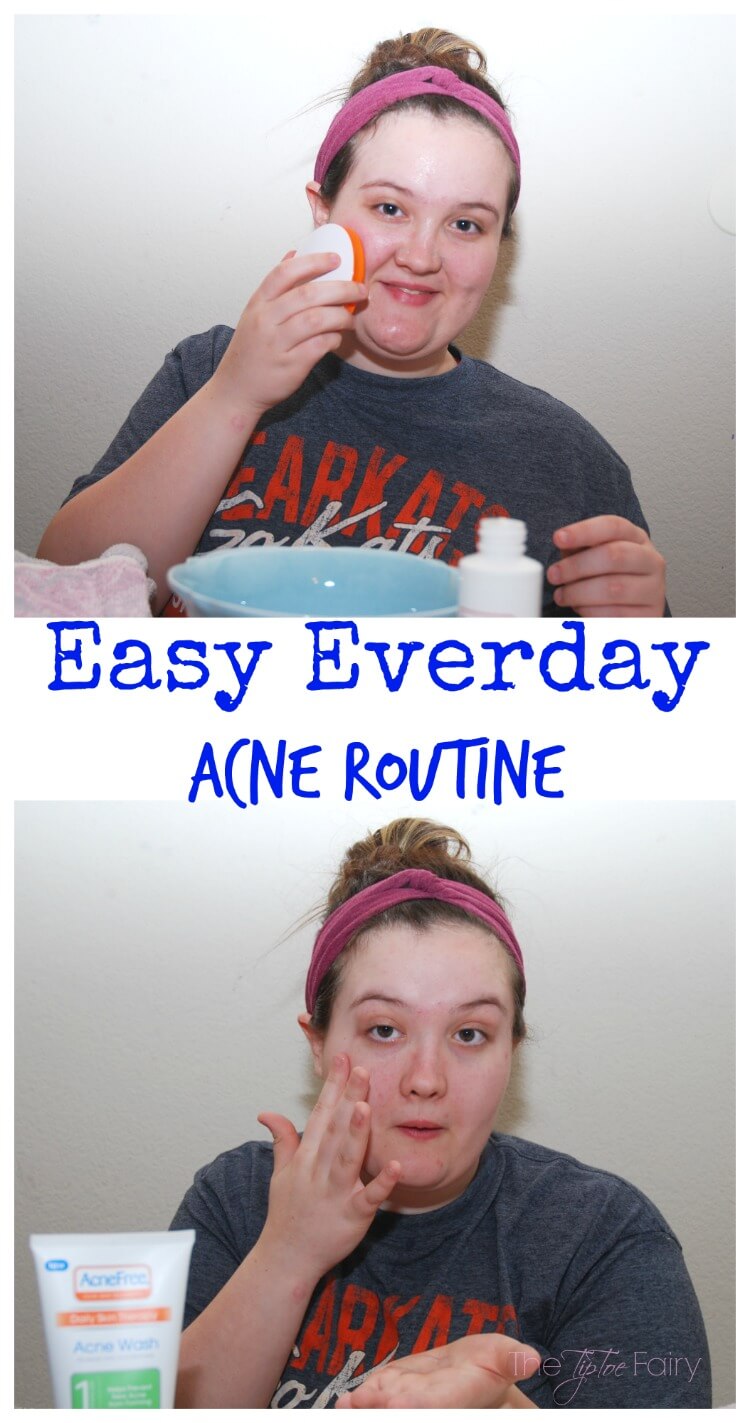 Easy Everyday Teen Acne Routine with DIY No Sew Headband The TipToe Fairy