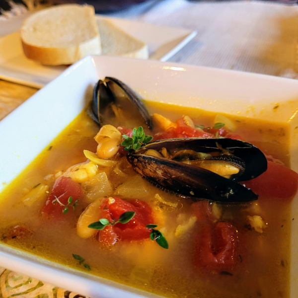 Seafood Chowder With Saffron The Titanium Spork