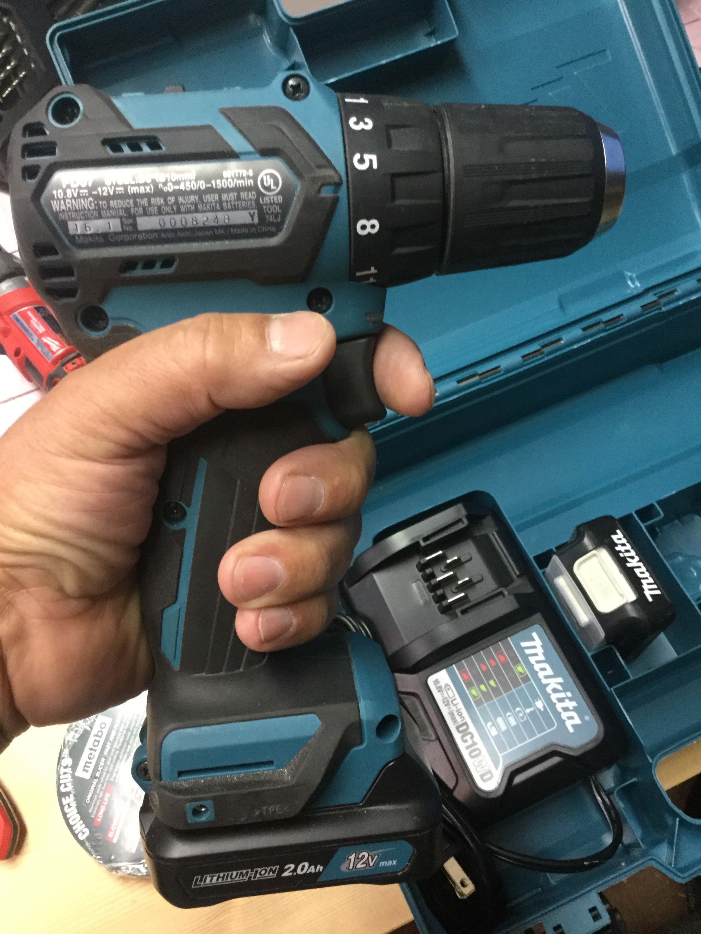 Makita FD07R1 12V MAX CXT LithiumIon Brushless Cordless DriverDrill
