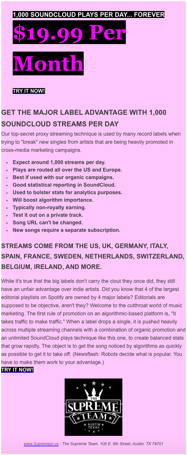 Need Streams? The Supreme Team Can Get it Done The Top 22