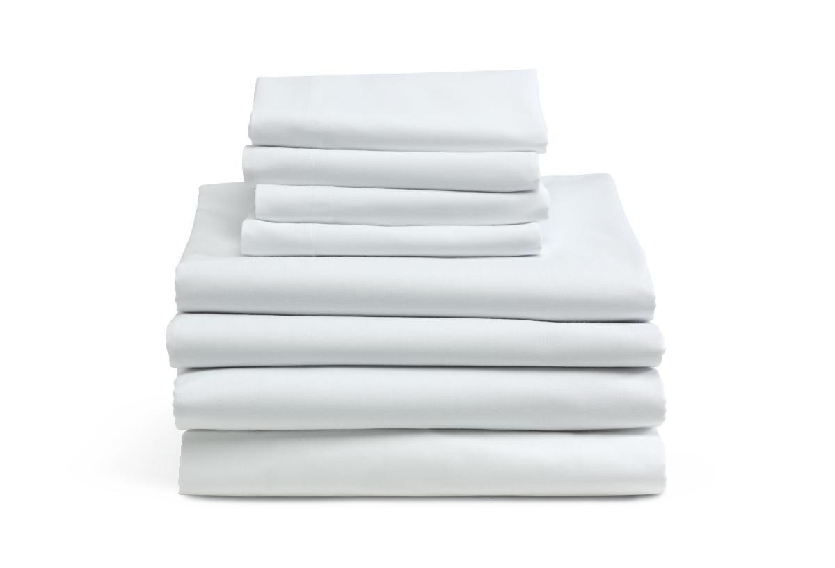 Wholesale 54 X 75 X 12 T180 Motel Fitted Sheets No Iron Finish
