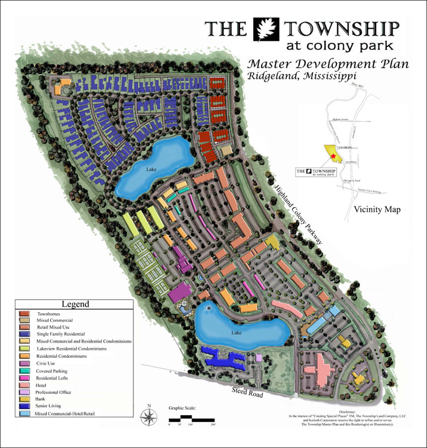 The Township Map The Township at Colony Park