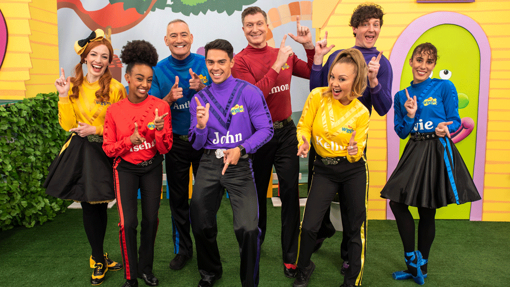 The Wiggles Diverse Members with 'Fruit Salad TV' YouTube