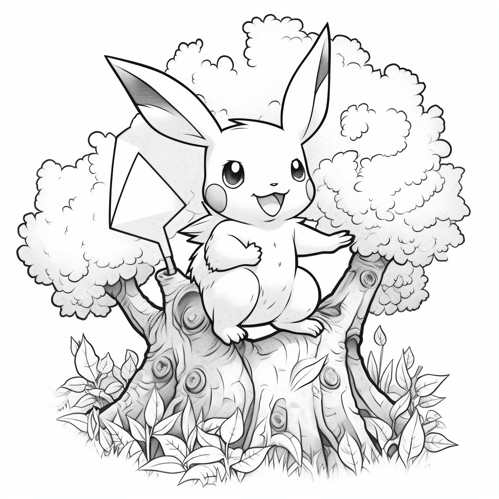 Cute Baby Pikachu Coloring Pages