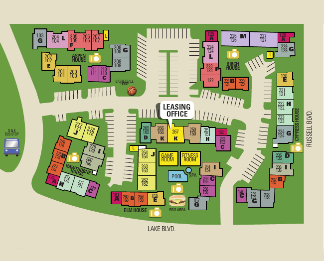 The Trees Apartments Site Plan Apartments in Davis, CA The Trees