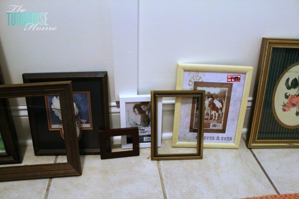 Painted Picture Frame Gallery Wall The Turquoise Home