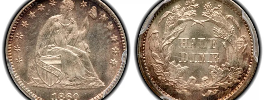 Coin 156 1860. Obverse of 1859, reverse of 1860, Judd267