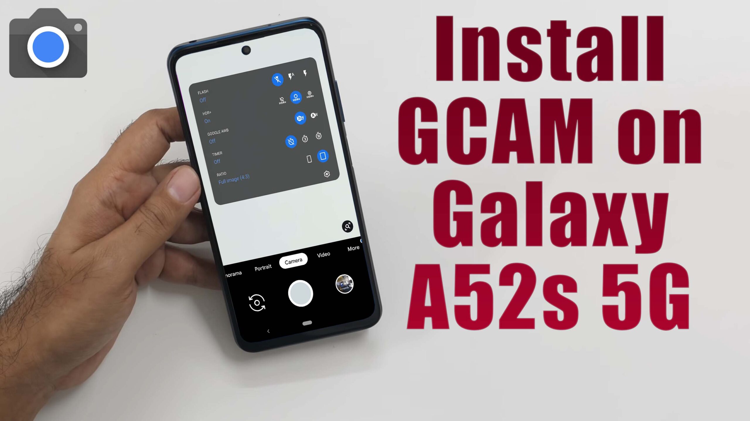 Download GCam 8.1 for Galaxy A52s 5G (Google Camera APK Port Install