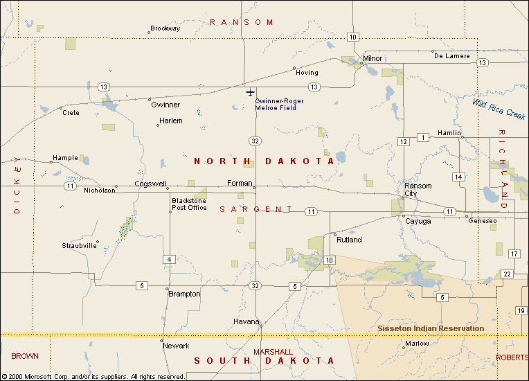 Sargent County NDGen Map
